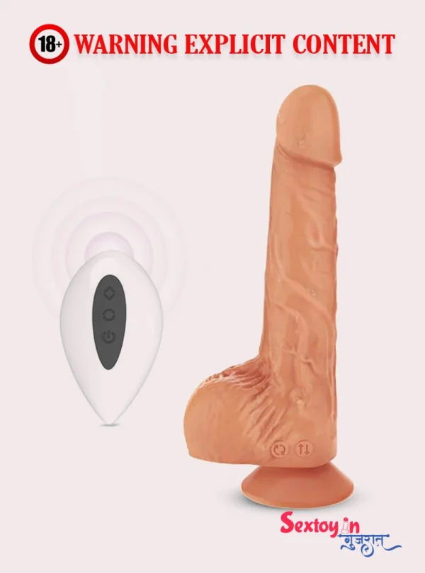8 Inch Realistic Dildo Sex Toy For Women With 7 Speed Vibration & amp Heating-sextoyingujarat
